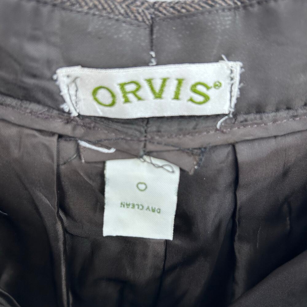 Orvis Wool Pleated Dress Pants Trousers Fully Lined Slacks Brown Womens Size 10 - Picture 6 of 10